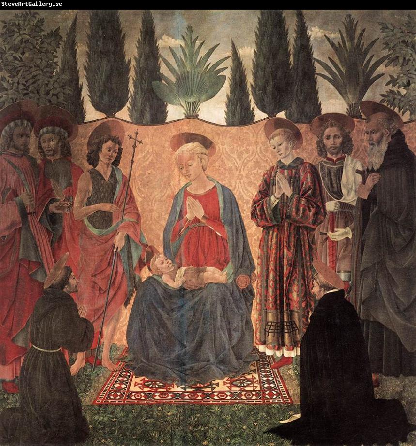 BALDOVINETTI, Alessio Madonna and Child with Saints ghg